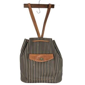 Vintage Boots N Bags Smaller Stripped Backpack GUC Normal Wear